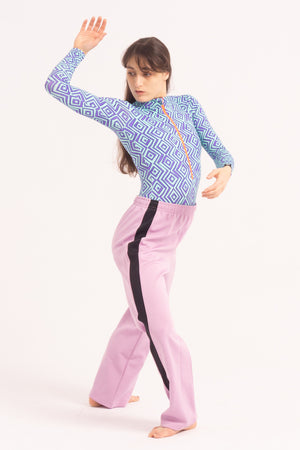 Justaucorp de Danse Contemporaine - Manches Longues et Short - Blue Snake