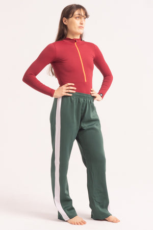 Contemporary Dance Leotard -  Long Sleeve & Shorts - Maroon