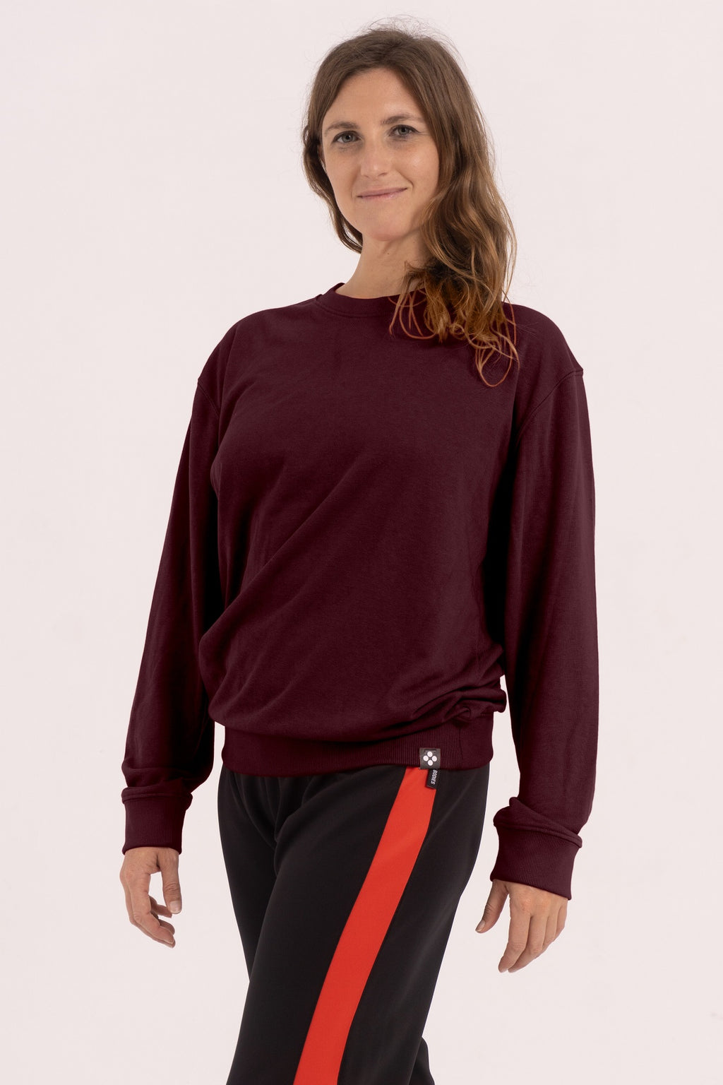 Sweatshirt without hood - Burgundy