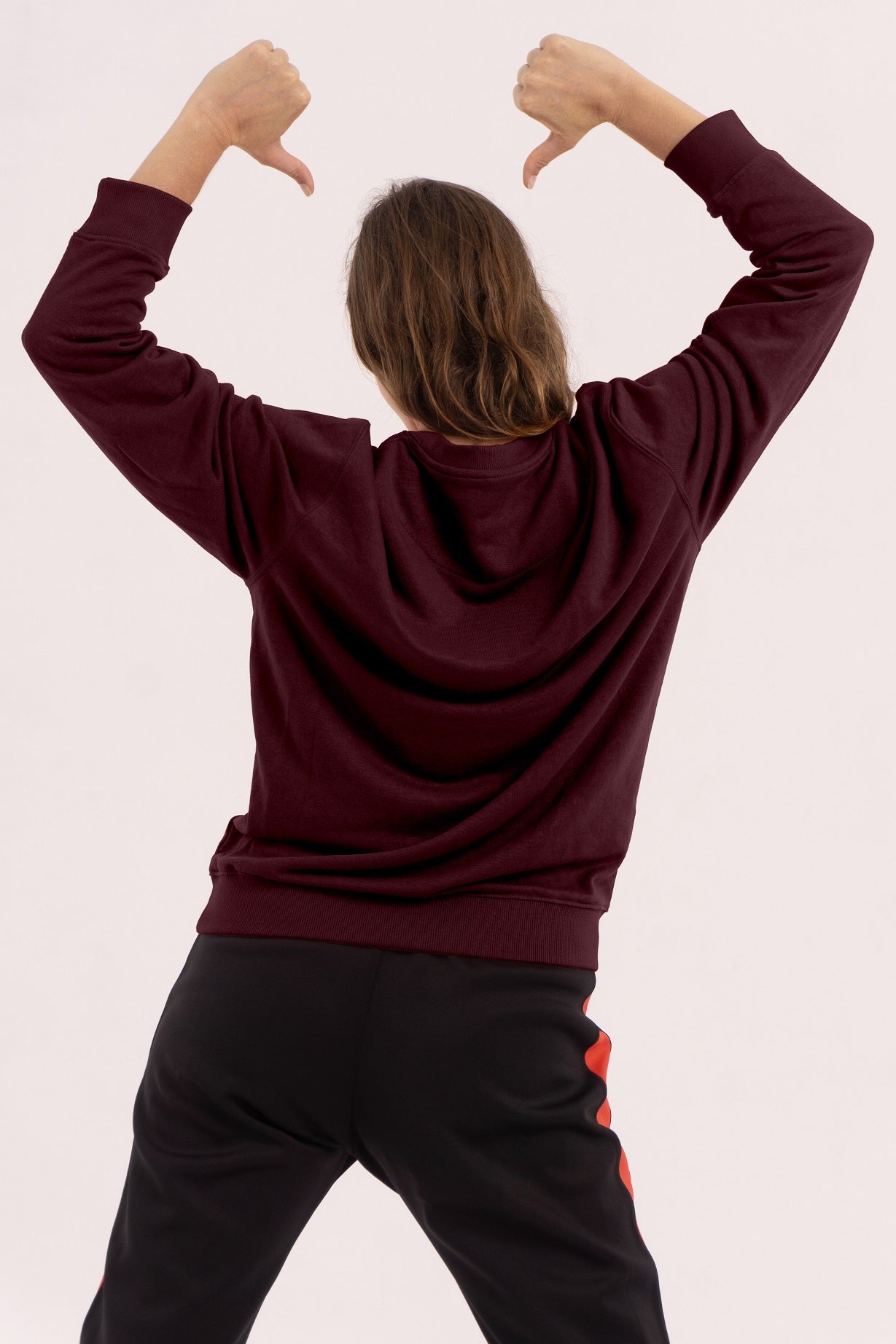 Sweatshirt without hood - Burgundy