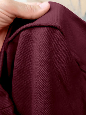 Sweatshirt without hood - Burgundy