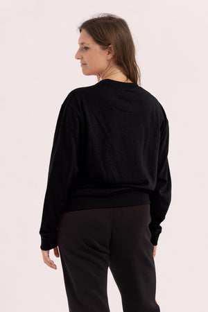 Sweatshirt sans capuche - Noire