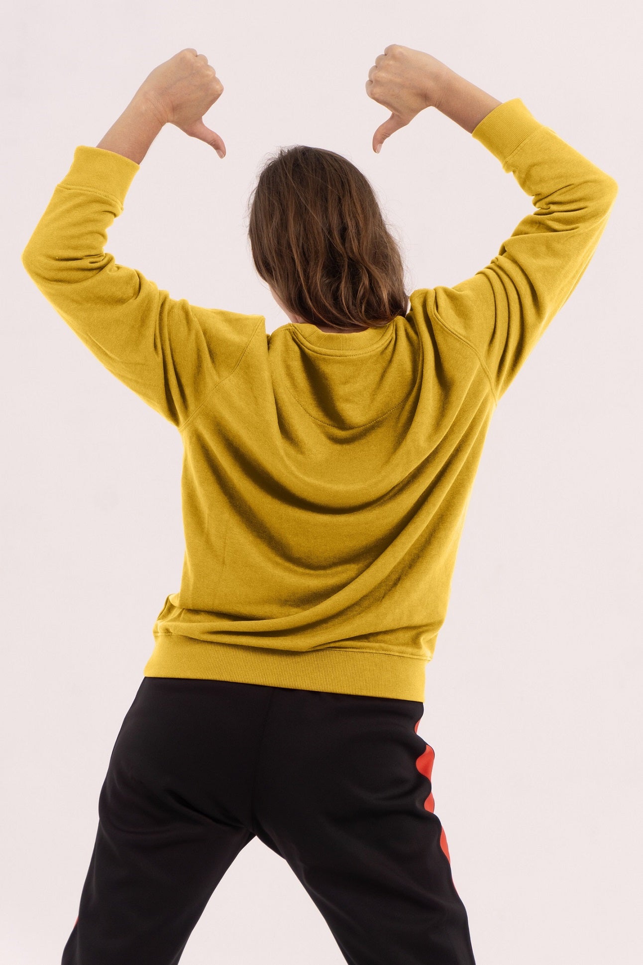 Sweatshirt without hood - Mustard