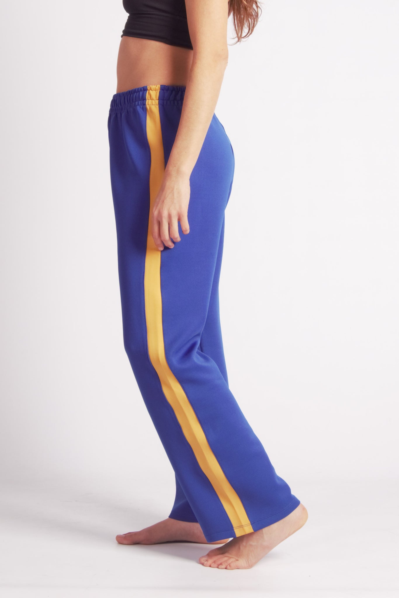 Flying Contemporary Dance Pants - Azul & Mostaza